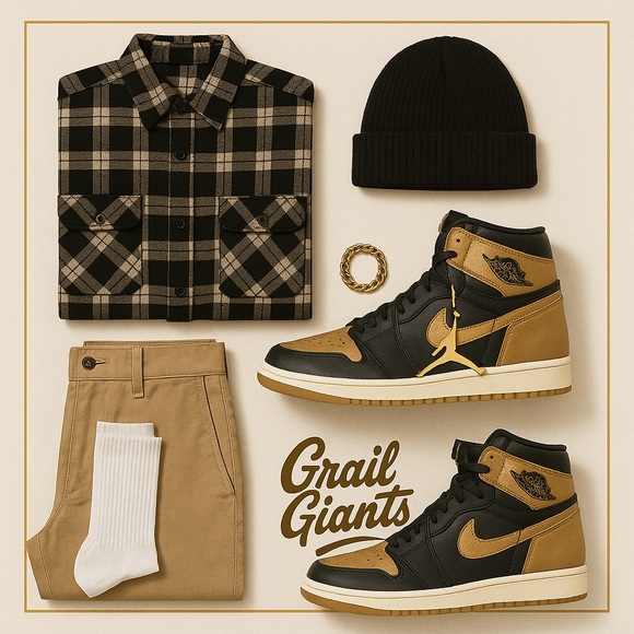 NIKE AIR JORDAN 1 High OG in Metallic Gold. SZ. 10M ** NEW WITH BOX ** - Picture 7 of 10